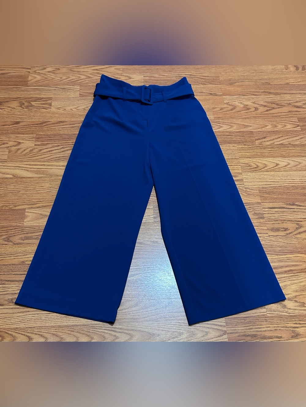 New York & Company Wide-Leg Belted Pants - Royal Blue